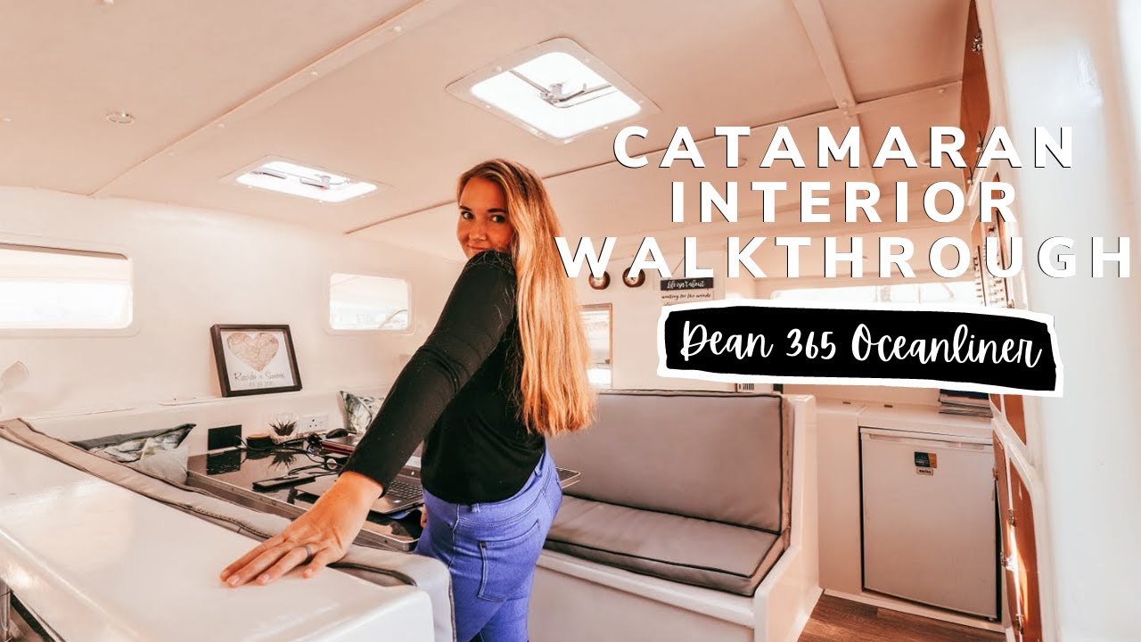 Interior Tour of our Cheap Catamaran | Dean 365 Oceanliner