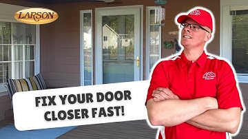 How to adjust a screen door closer