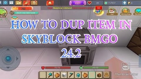 HOW TO DUP ITEM IN SKYBLOCK BMGO 2.4.2!