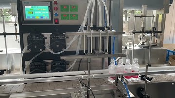 Test machine video peristaltic pump filling line