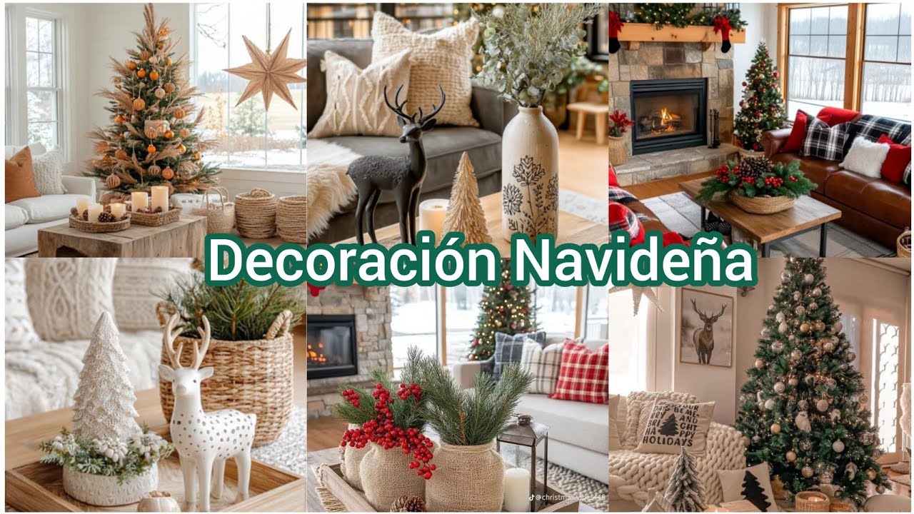 Tendencia en Decoración/Estilo Rústico Moderno 🎄 Navidad 2025