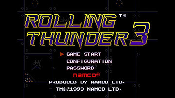 Rolling Thunder 3. [Mega Drive]. 1CC. 60Fps.