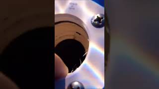 Crack in return jet causing pool leak