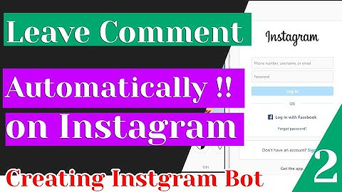 Create a bot for commenting in Instagram with Python - and save the Instagram login cookie