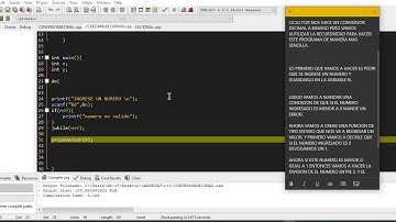 CONVERSOR DECIMAL A BINARIO EN C, RECURSIVIDAD