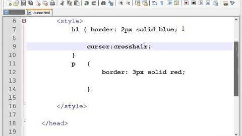 CSS tutorial for beginners - CSS cursor properties video lecture-17