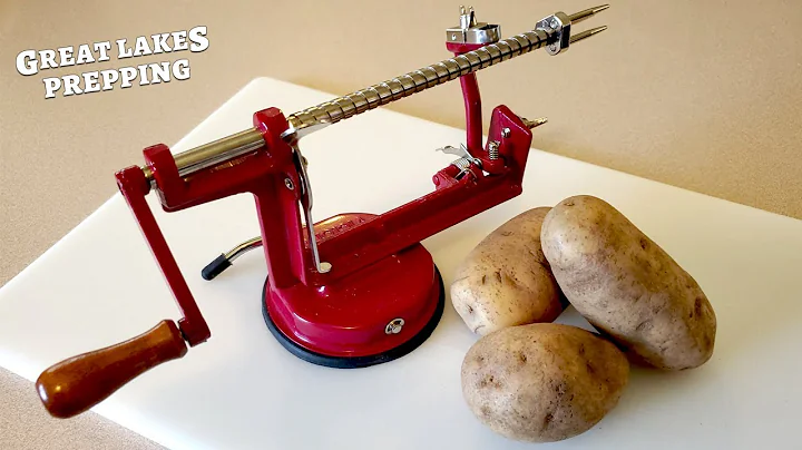 Manual Hand-Crank Potato & Apple Peeler Review - V...