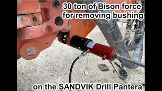 Bison force for removing the bushing