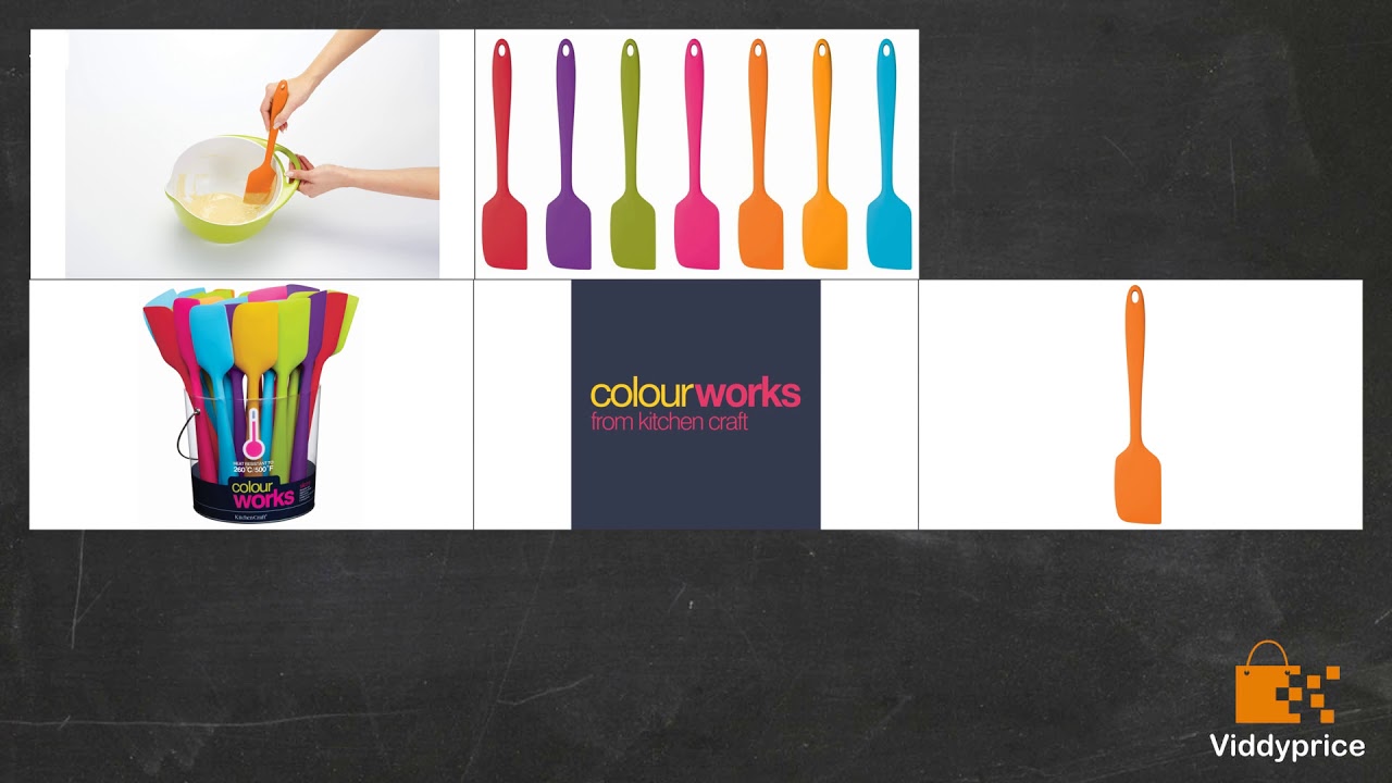 Review KitchenCraft Colourworks Silicone Spatula, 28 cm - Orange [2019]