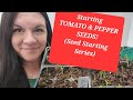 How to start TOMATO and PEPPER seeds!(Seed Starting Series)