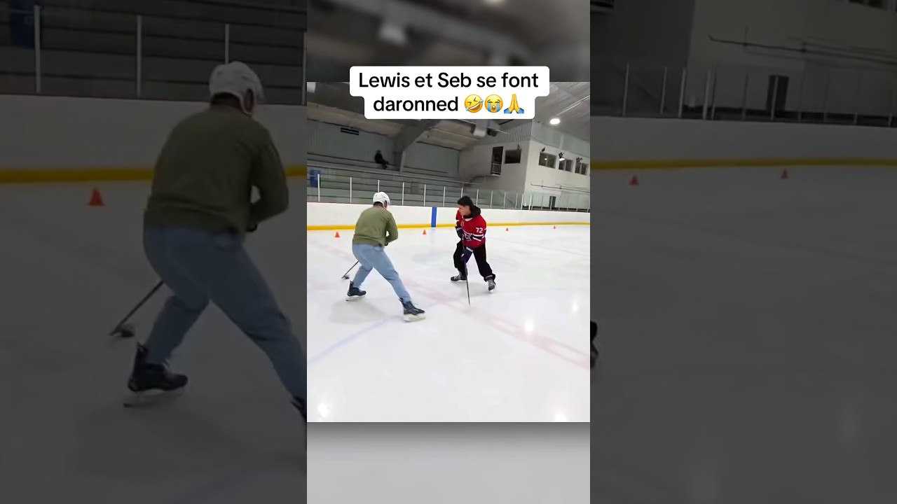 LEWIS ET SEB SE FONT CHICANER EN JOUANT AU HOCKEY🤣 #lewislefou