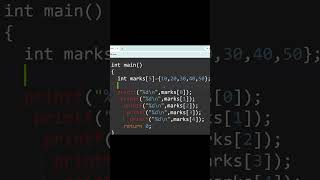 Arrays in C Explained in 30 Seconds | C Programming #shorts