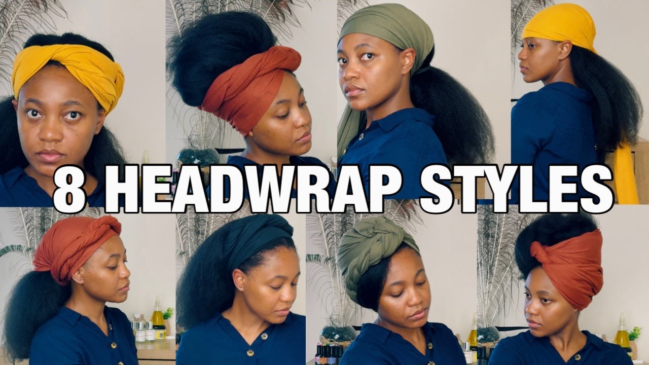 8 ELEGANT ways to tie a HEADWRAP #headwrap #headscarf - YouTube display picture 1