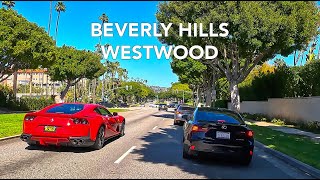 Driving Beverly Hills, Westwood UCLA, Los Angeles