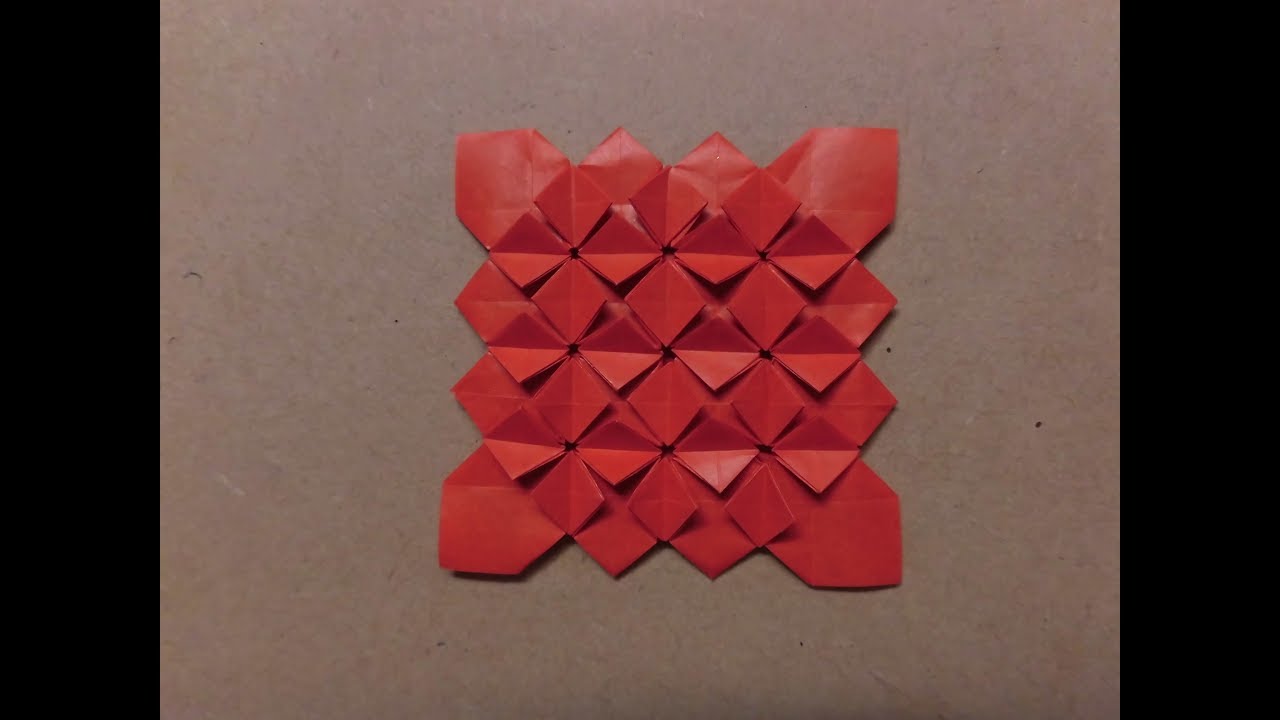 hydrangea origami from 11divide 11分割からのあじさい折り - YouTube