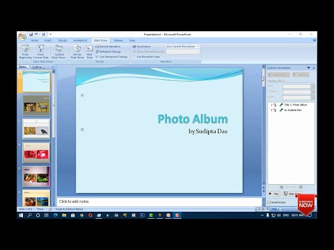 Create a Photo Album in Ms-PowerPoint | Ms-PowerPoint tutorial in