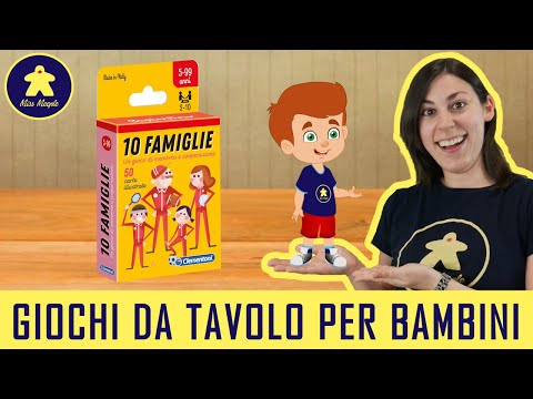 10 Famiglie - Gioco di Carte per Bambini - Clementoni - 5+