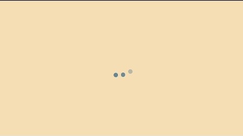 Creating 3 dots loading animation using HTML and CSS