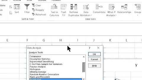 Using excel to find the least squares regression line and sum of squared residuals