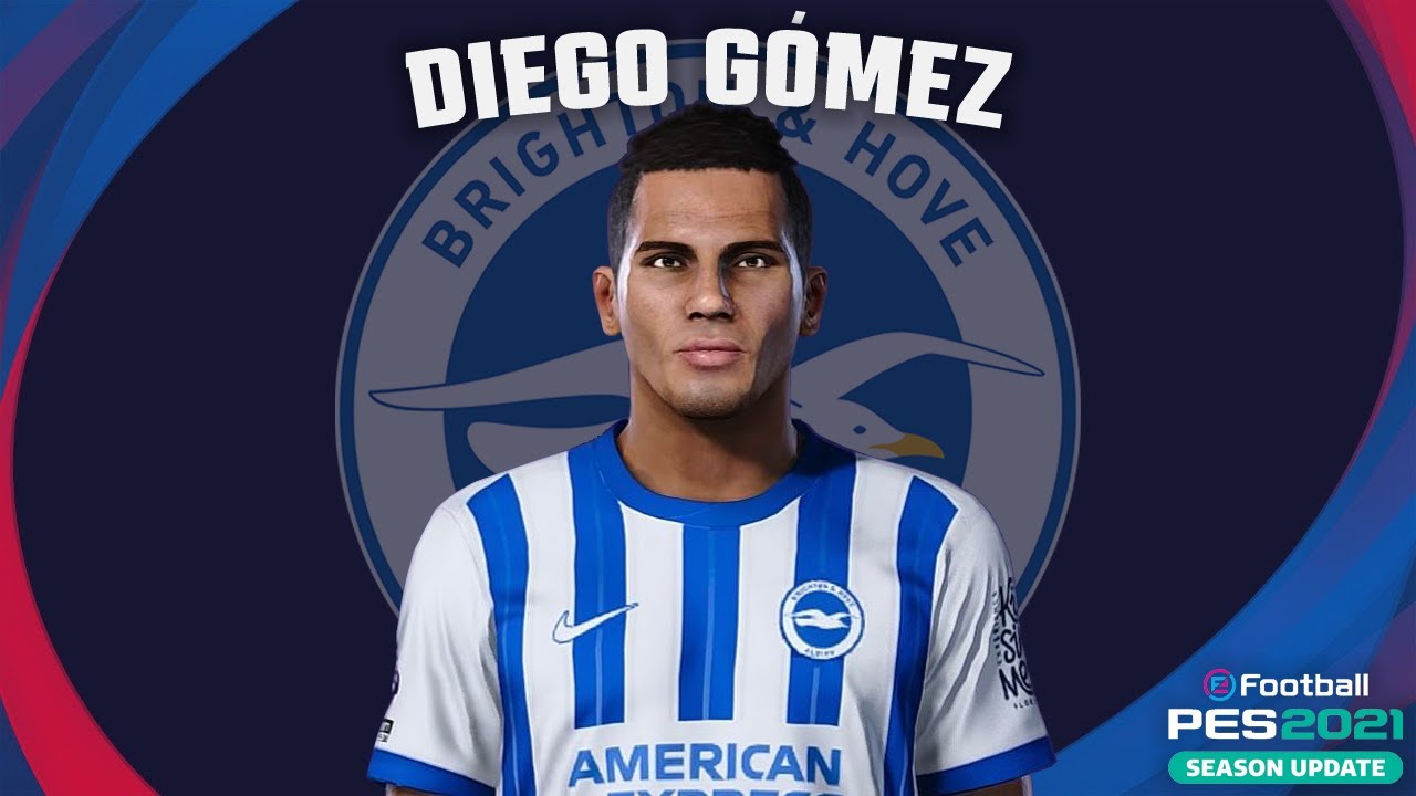 Diego Gómez🇵🇾 (Brighton & Hove Albion) How to create in Pes 2021