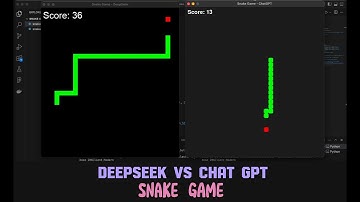 Snake game in python ChatGPT vs Deep seek