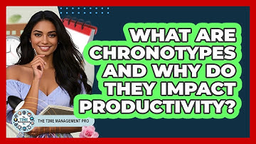 What Are Chronotypes And Why Do They Impact Productivity? - The Time Management Pro