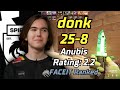 Donk 258 pov voice comms vs boombl4alpha anubis  apr 20 2024  cs2 demo