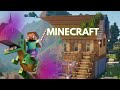 Minecraft | بنيت اول بيت اليه بقرية ماينكرافت 🤩