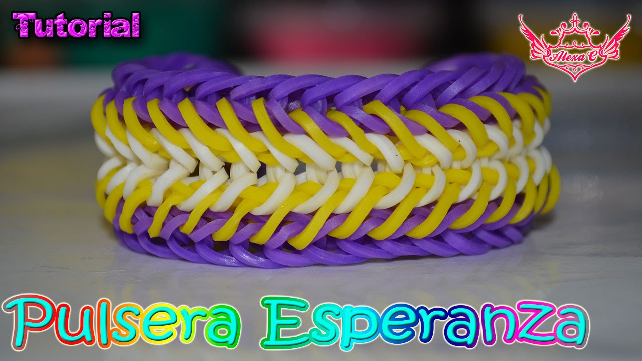 ♥ Tutorial: Pulsera Esperanza (sin telar) ♥