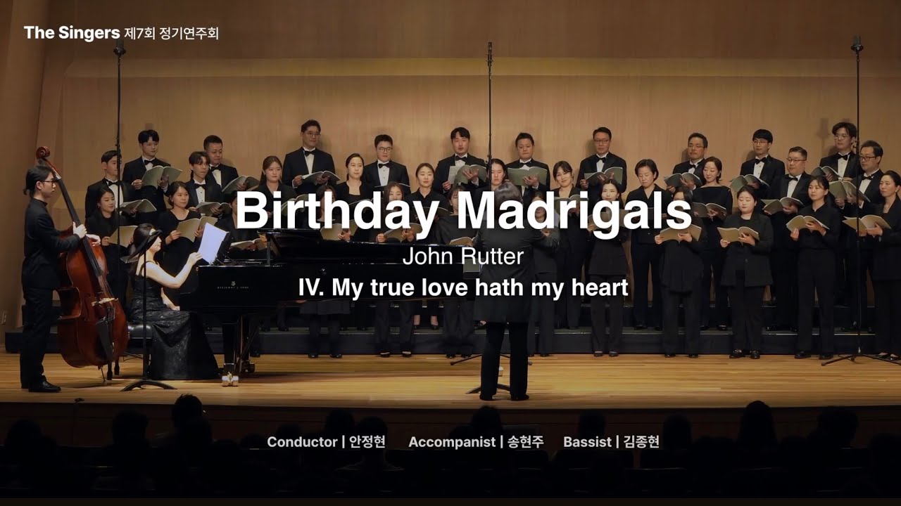 John Rutter Birthday John Rutter : Birthday Madrigals - IV. My true love hath my heart - YouTube
