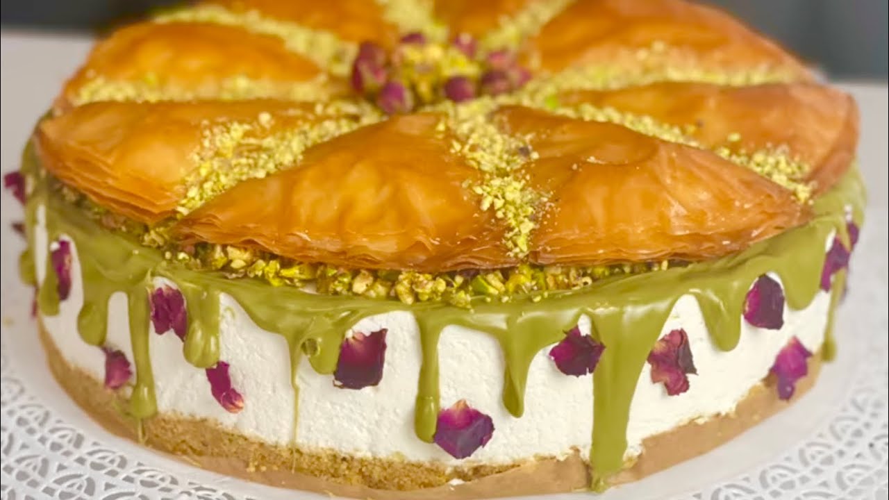 تشيز كيك البكلاوة البقلاوة بطريقة احترافية كيكة الكافيهات فادج كيك تنفع مشروع صغير من بيتك .