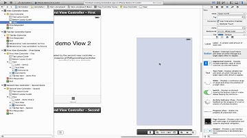 iOS tabbed views XCode demo