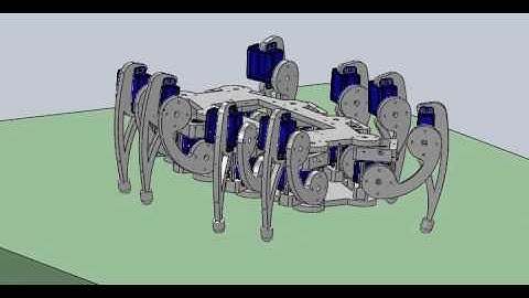 octopod simulation in SolidWorks