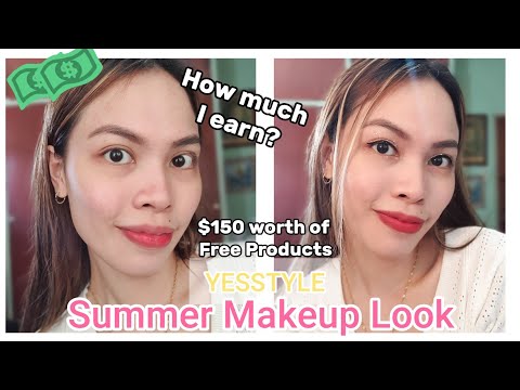Yesstyle Summer Makeup Look +How much I earn? + How to become a Yesstyle Influencer? (vlog no.116)