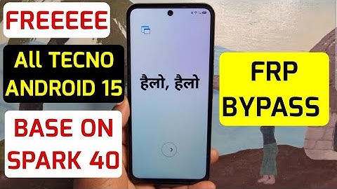 All Tecno Frp Bypass Android 15 | Tecno Spark 40 (KM5) Google Account Lock Remove