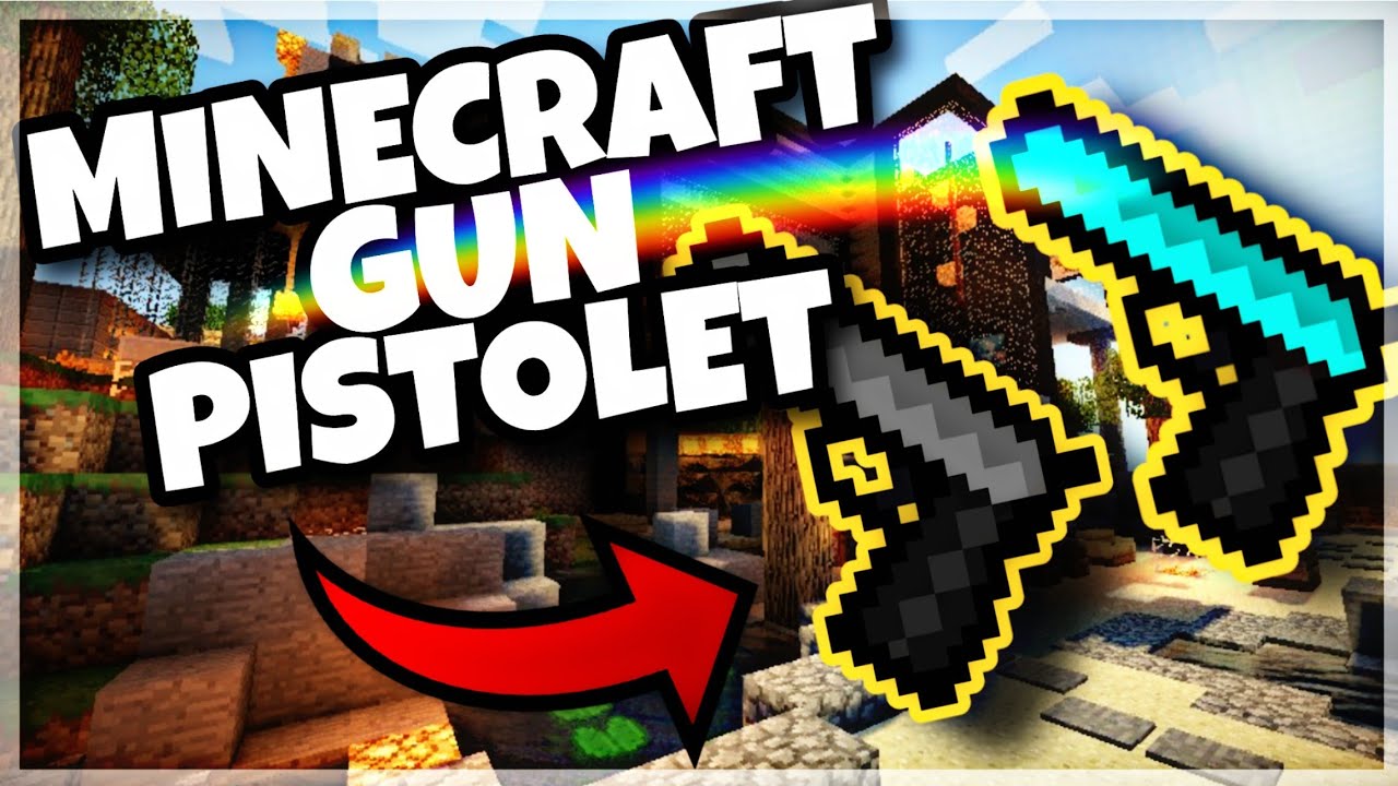 Comment avoir un pistolet, gun / Minecraft Bedrock / MCPE / ps4 xbox pc
