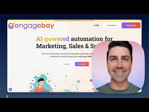 Thumbnail for the EngageBay demo video