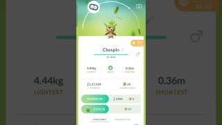 i evolved my Chespin ....#pokemongo #pokemon #pokemoncards