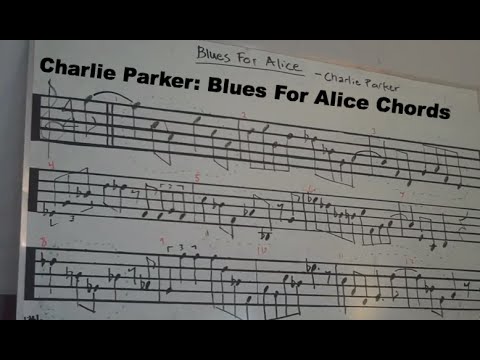 charlie parker blues for alice chords youtube blues for alice lead sheet