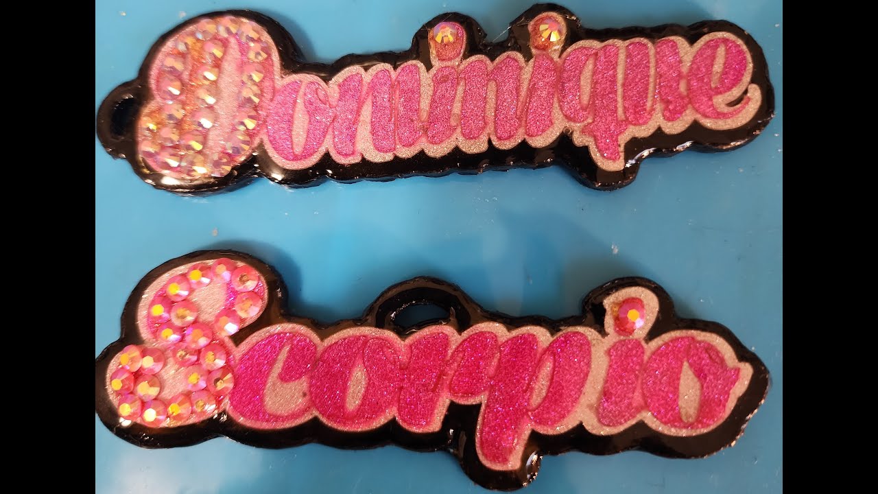 CARDSTOCK KEYCHAINS USING UV RESIN YouTube