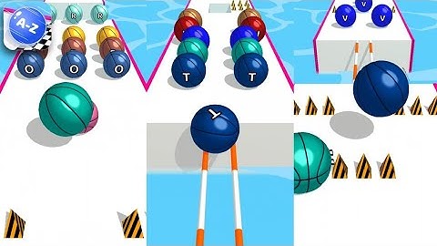 AZ Run - 2048 ABC Runner Gameplay Level 254 & 256