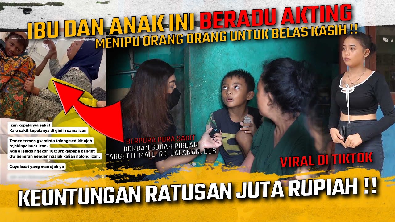 DARI 2019 HINGGA SAAT INI MENIPU ORANG DGN BER PURA2 SAKIT ! IBU & ANAK INI BISA MRAUP RATUSAN JUTA?