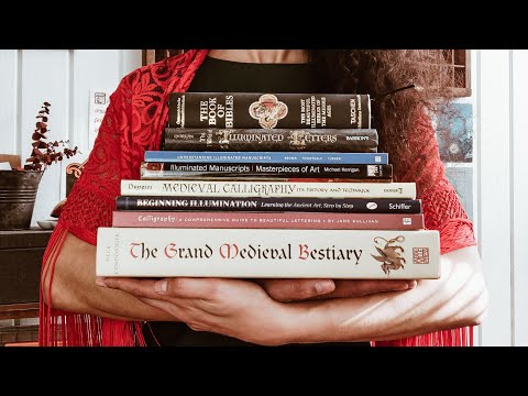My Medieval Calligraphy Book Collection // Book Gift Guide
