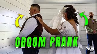 Groom Gets Surprise Prank During First Look with Bride