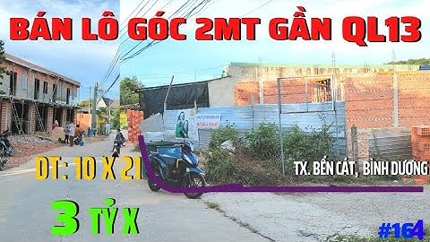 Bán đất 2 mặt tiền quá đẹp! gần quốc lộ13. Dt 10 x 21, sổ hồng, thổ cư. 3 tỷ x #164