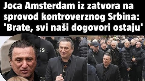 Joca Amsterdam iz zatvora na sprovod Rutovića 'Brate, svi naši dogovori ostaju'  @M.K.H.N