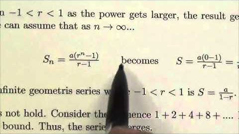 Infinite Geometric Series - Lesson
