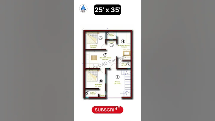 25x35 House Plans | 25 by 35 Ghar ka Naksha | Home Plan | Modern House Design #shorts #homedesign