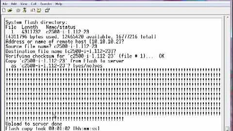 How to backup your Cisco IOS to a TFTP server.