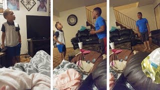 Hilarious Moment Twin Brothers Argue Over Hotdogs